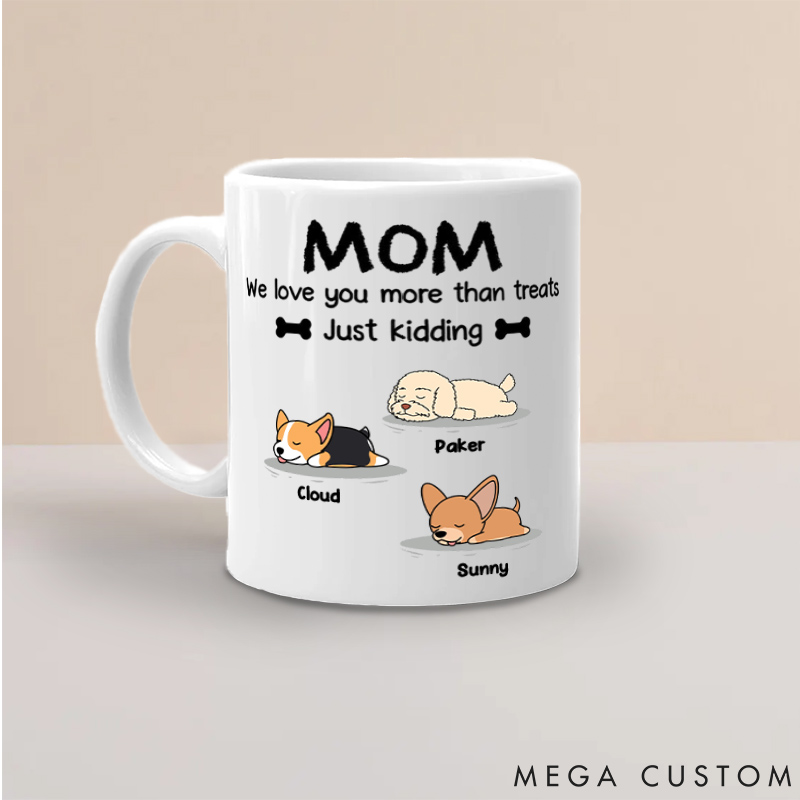 Personalized Dog Lover You Need to Know Mom Version Mugs
