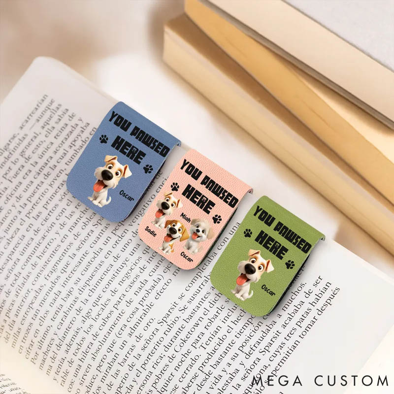 Personalized Dog Lover You Pawsed Here Bookmark