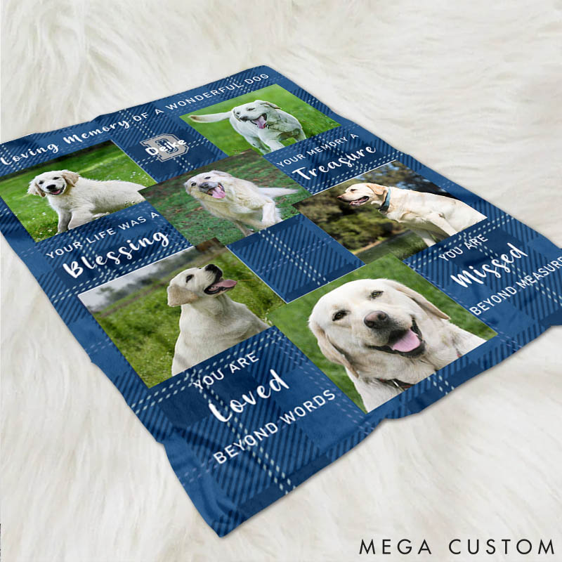 Personalized Dog Lover You are Missed Throw Blanket