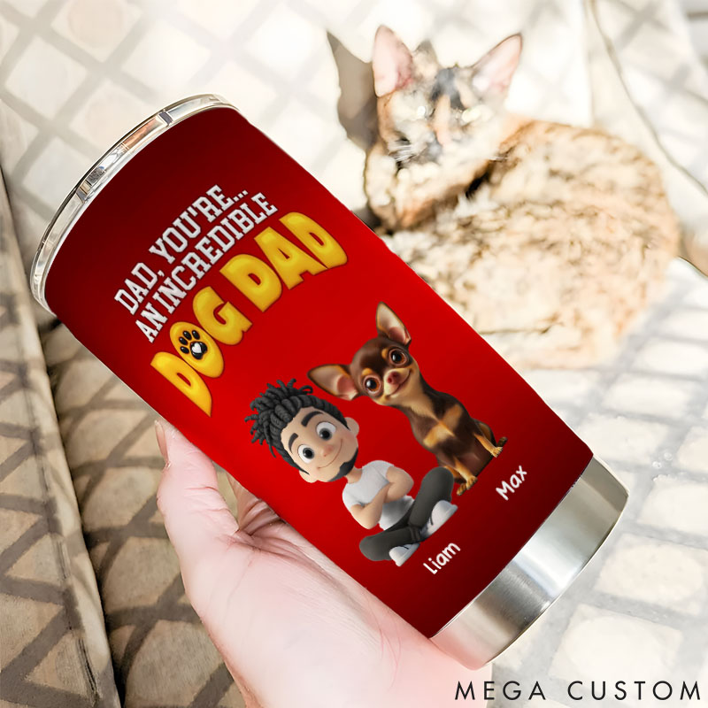 Personalized Dog Lover You are an Awesome Dog Dad 20oz Tumbler