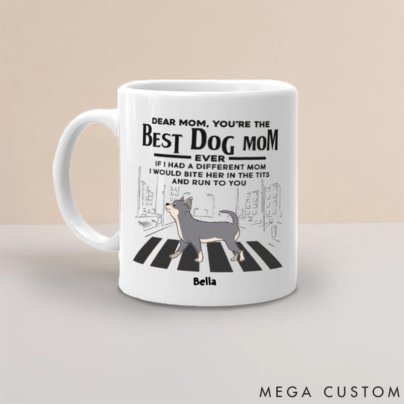 Personalized Dog Lover You're The Best Dog Mom Mugs
