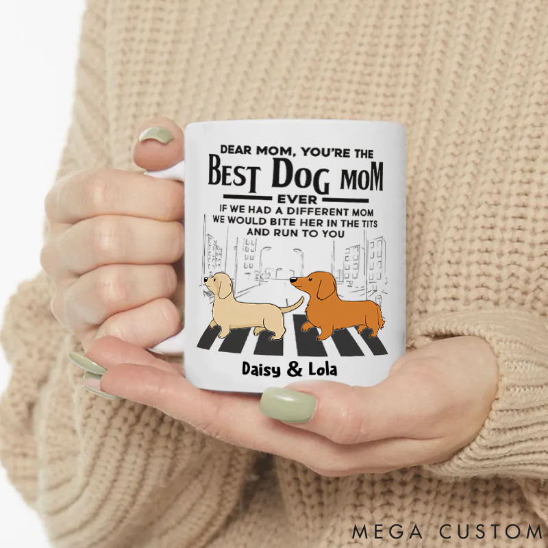 Personalized Dog Lover You're The Best Dog Mom Mugs