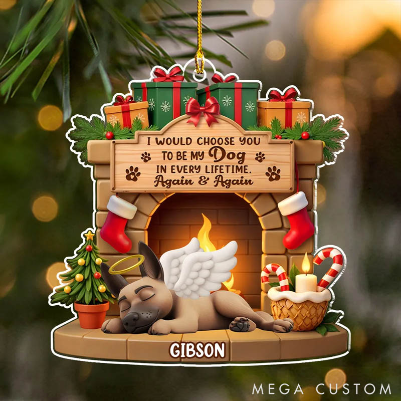 Personalized Dog Lover Your Forever Home Christmas Ornament