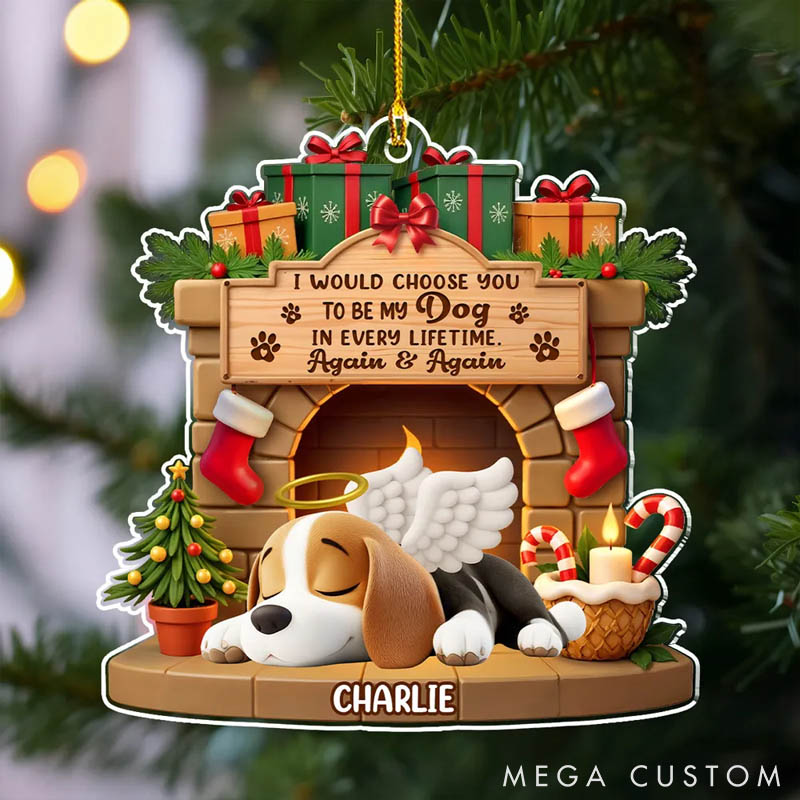 Personalized Dog Lover Your Forever Home Christmas Ornament