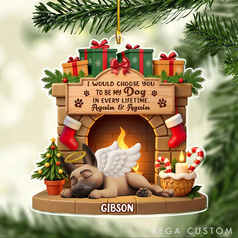 Personalized Dog Lover Your Forever Home Christmas Ornament