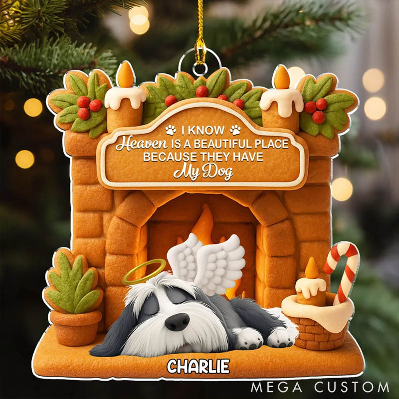 Personalized Dog Lover a Gift from Heaven Christmas Ornament