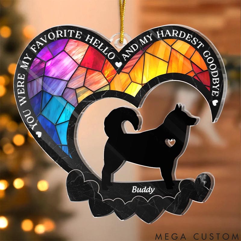 Personalized Dog Lover a Piece of My Heart Forever Christmas Ornament