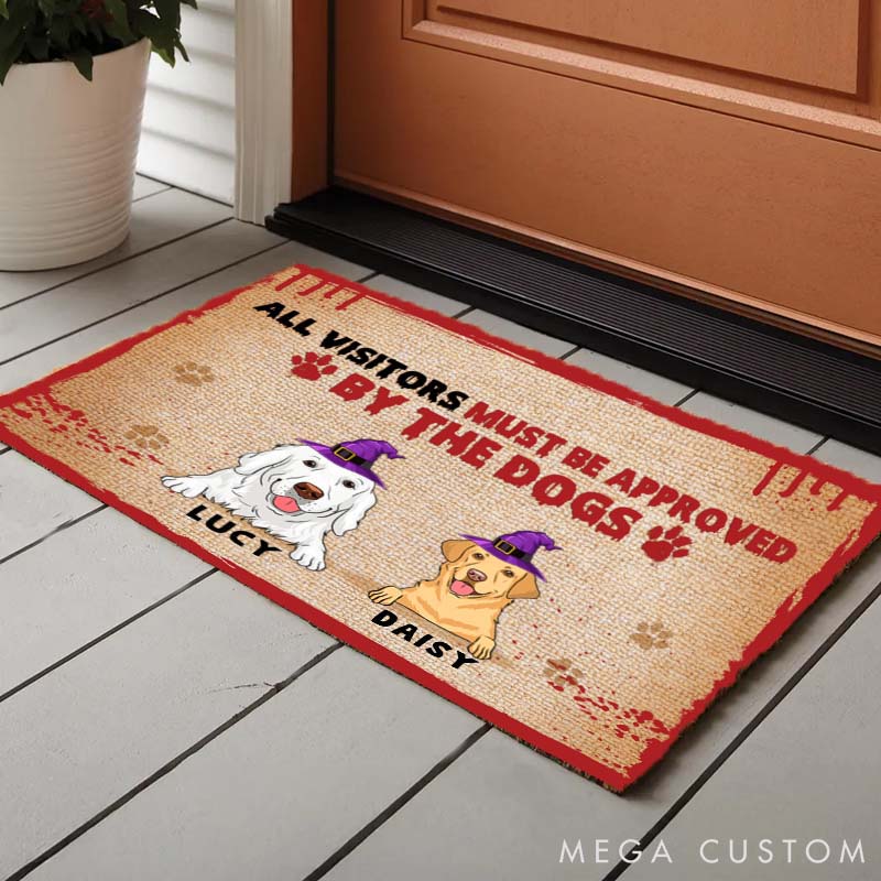 Personalized Dog Lover by the Dogs Doormat