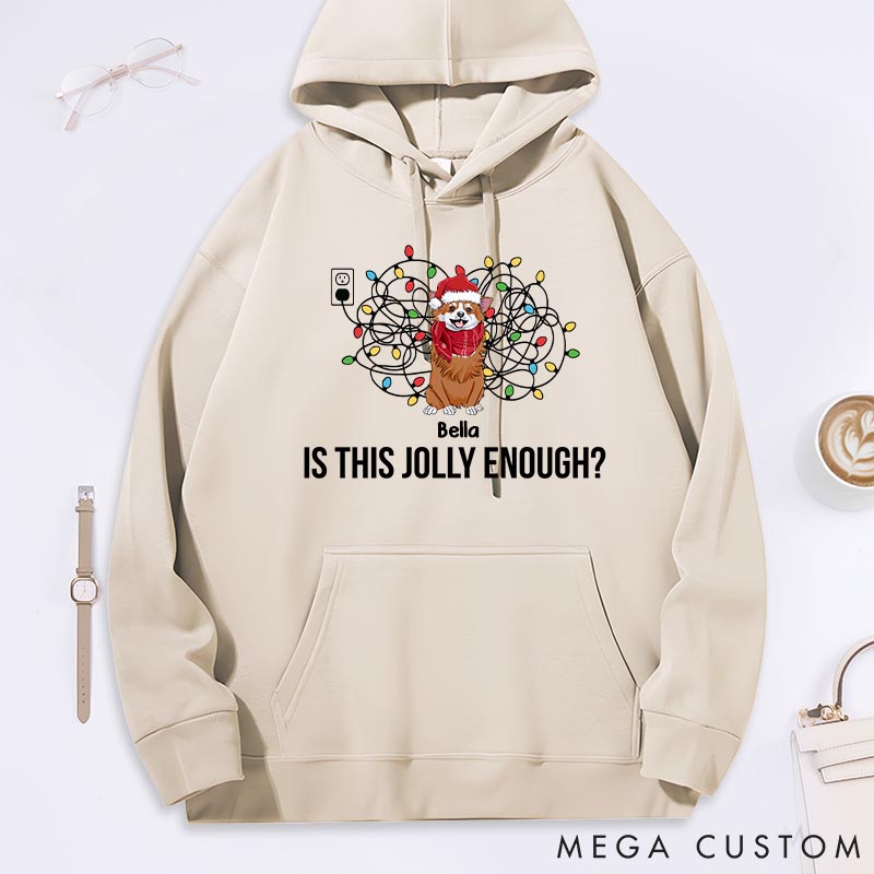 Personalized Dog Lover everything is Fine Christmas Classic Hoodies