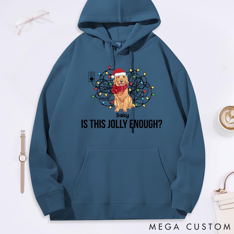 Personalized Dog Lover everything is Fine Christmas Classic Hoodies