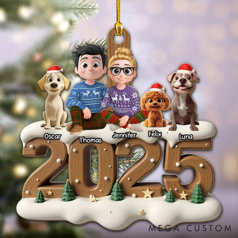 Personalized Dog Lover from this Year Onwards Christmas Ornament