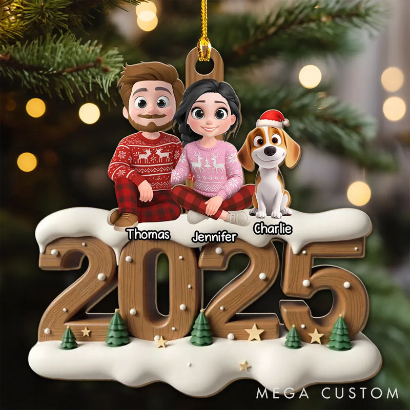 Personalized Dog Lover from this Year Onwards Christmas Ornament