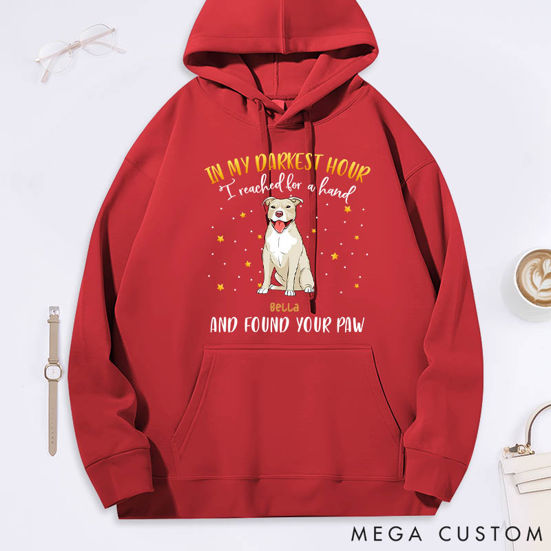 Personalized Dog Lover in My Darkest Hour Classic Hoodies