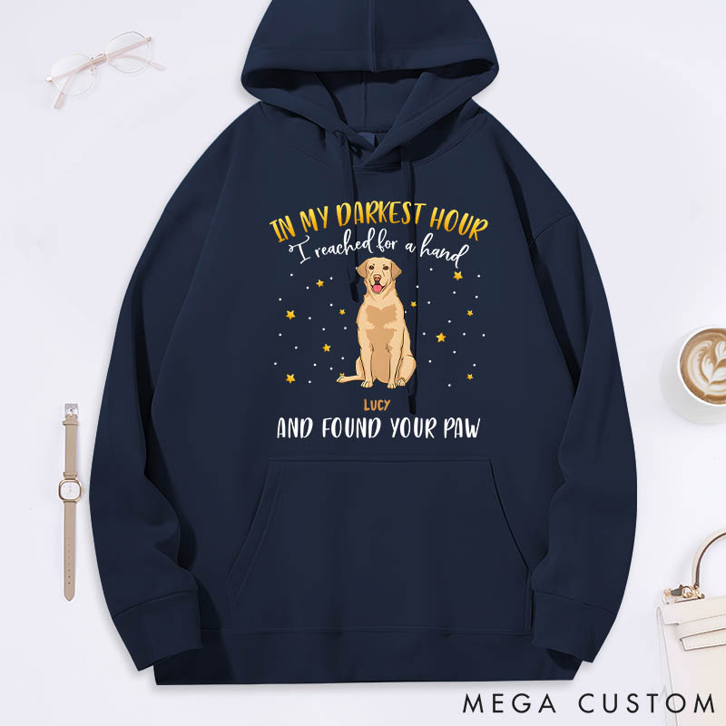 Personalized Dog Lover in My Darkest Hour Classic Hoodies