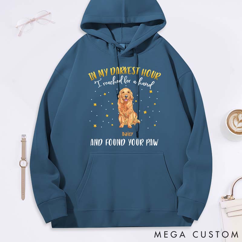 Personalized Dog Lover in My Darkest Hour Classic Hoodies
