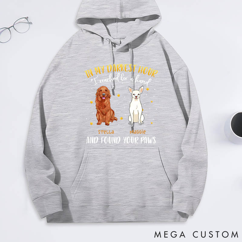 Personalized Dog Lover in My Darkest Hour Classic Hoodies