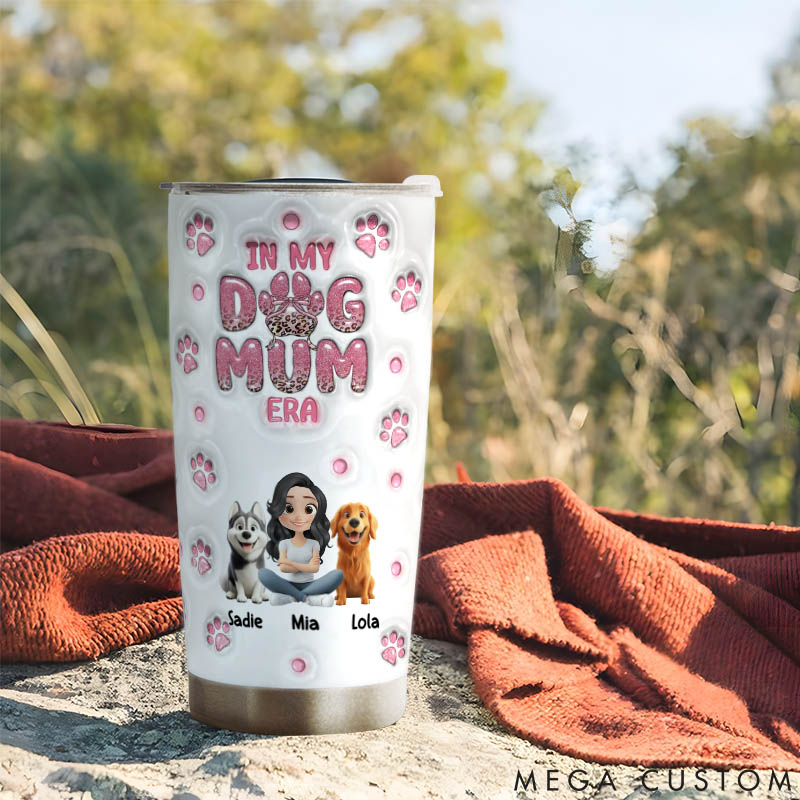 Personalized Dog Lover in My Era Dog Mom 20oz Tumbler