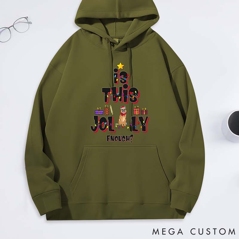 Personalized Dog Lover is this Jolly Enough Dogs Classic Hoodies
