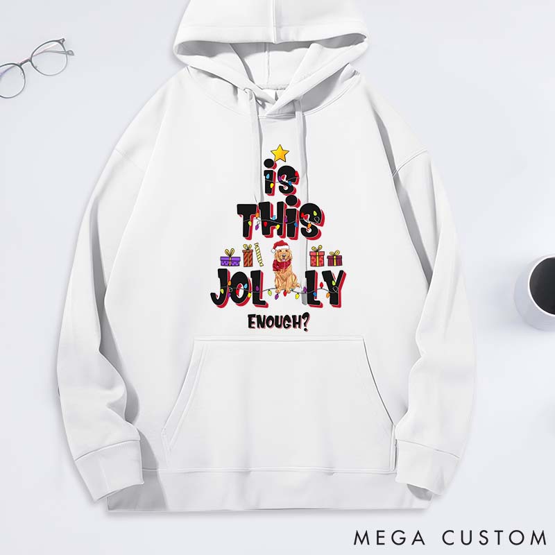 Personalized Dog Lover is this Jolly Enough Dogs Classic Hoodies