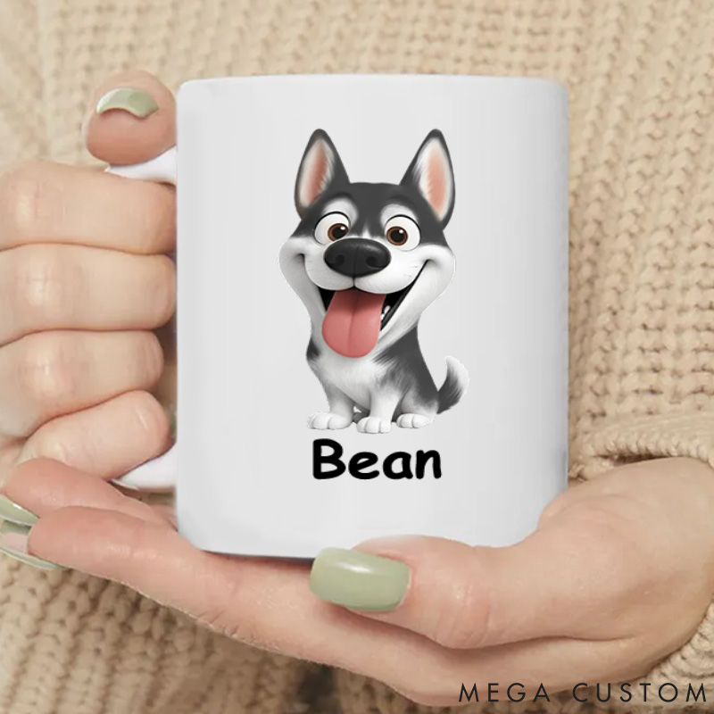 Personalized Dog Lover never Stop Loving You Dad Mugs