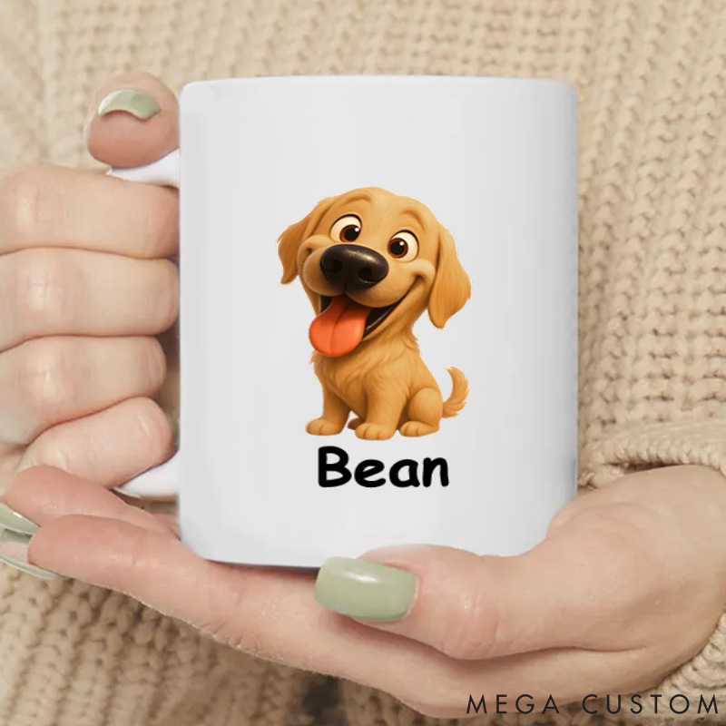 Personalized Dog Lover never Stop Loving You Mom Mugs