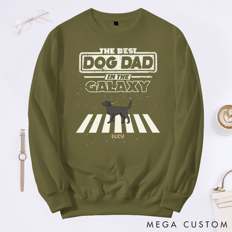 Personalized Dog Lover the Best Dog Parents in This Galaxy Dad Version Sweatshirts