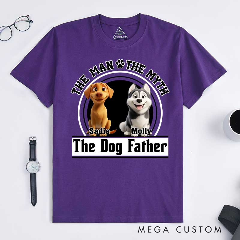 Personalized Dog Lover the Dog Father T-Shirt