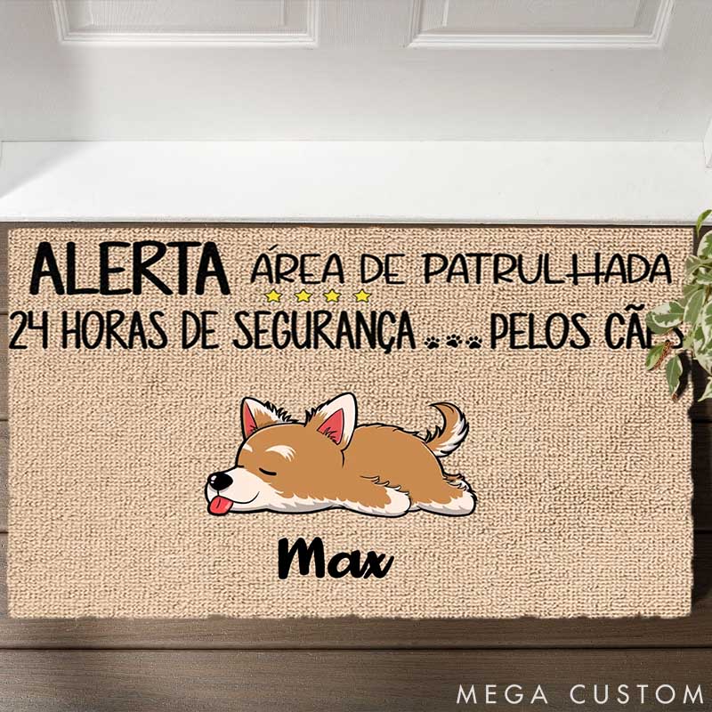 Personalized Dog Lover the Dog Has Final Say on All Guests Doormat