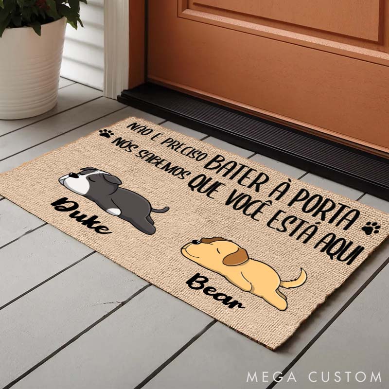 Personalized Dog Lover the Dog Has Final Say on All Guests Doormat