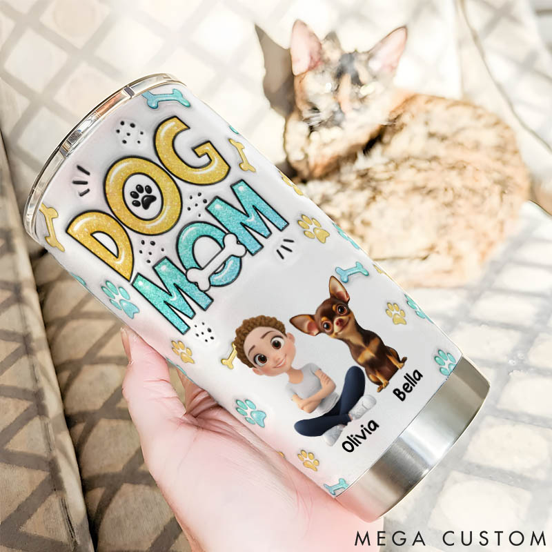 Personalized Dog Lover the Dog Mom 20oz Tumbler