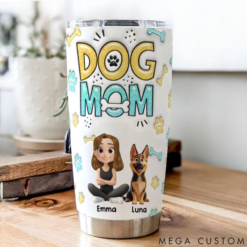 Personalized Dog Lover the Dog Mom 20oz Tumbler