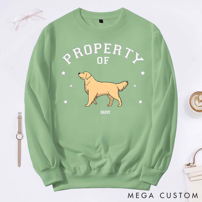 Personalized Dog Lover the Property of My Dogs Sweatshirts