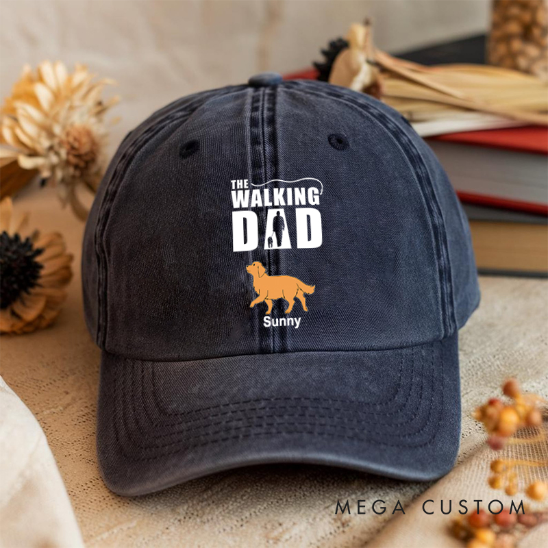 Personalized Dog Lover the Walking Dad Hats and Caps