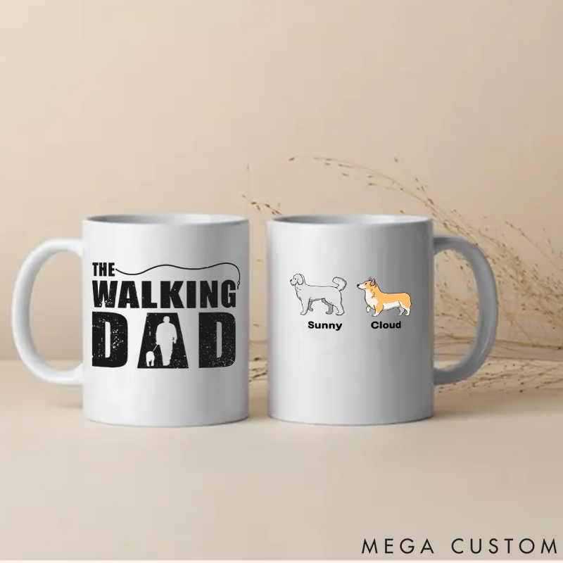 Personalized Dog Lover the Walking Dad Mugs