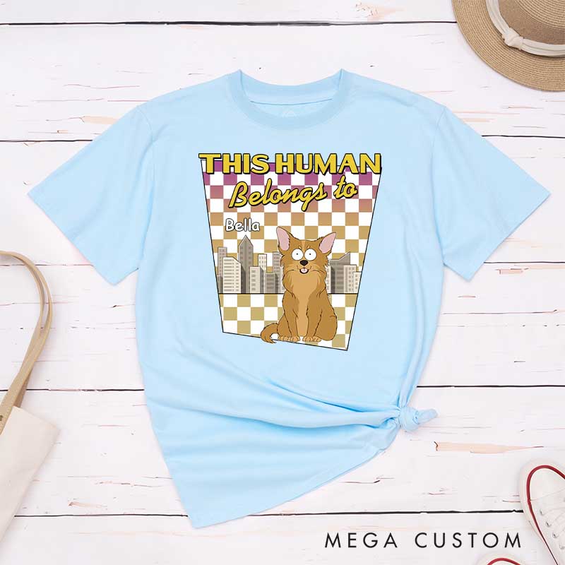 Personalized Dog Lover this Human is under Strict Dog Supervision T-Shirt