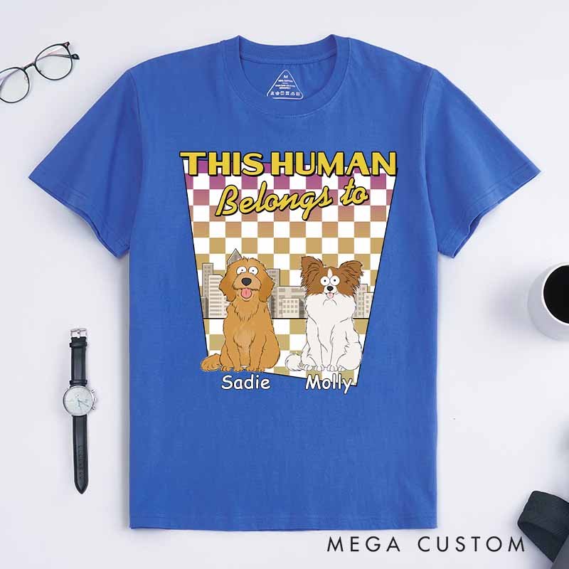 Personalized Dog Lover this Human is under Strict Dog Supervision T-Shirt