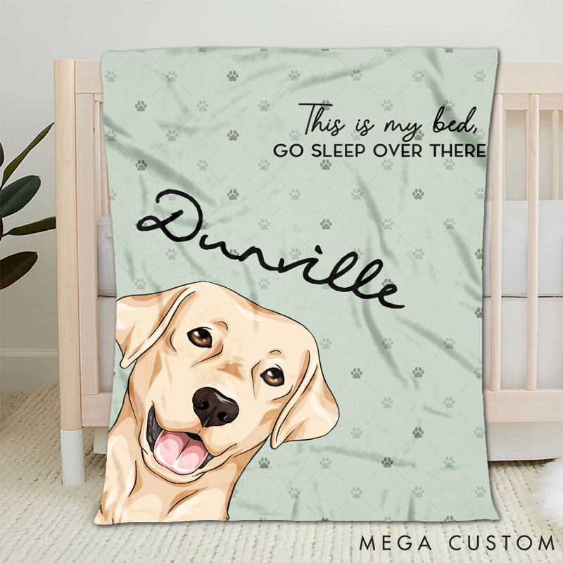 Personalized Dog Lover this is Our Bed Throw Blanket