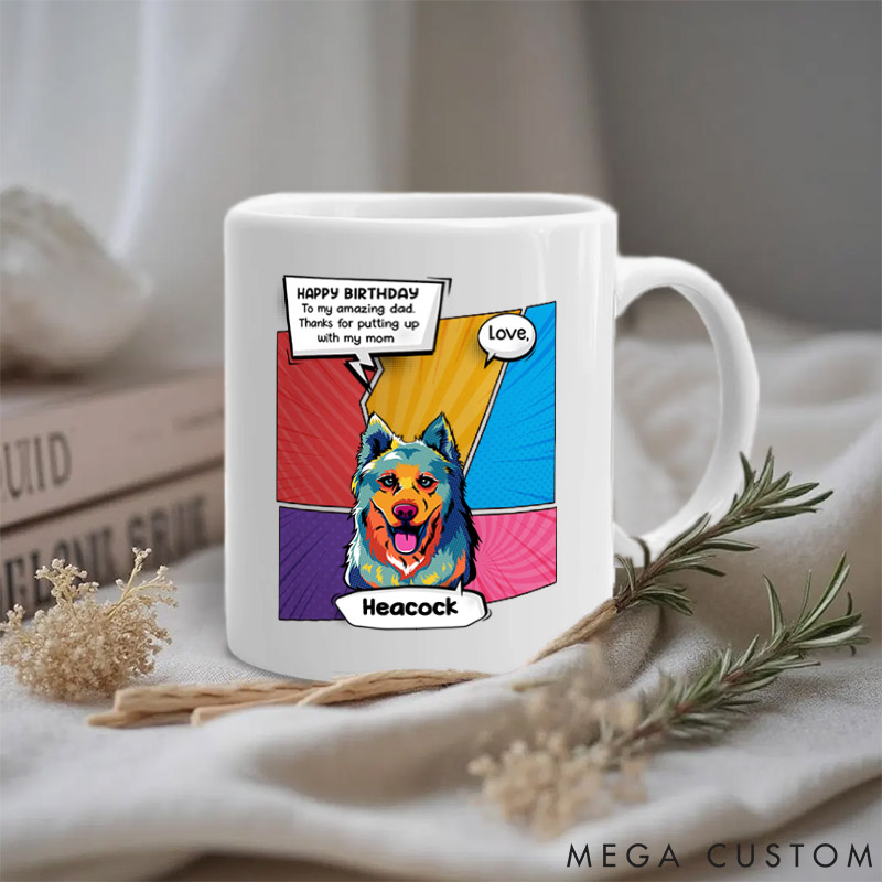 Personalized Dog Lover to My Amazing Dad Mugs