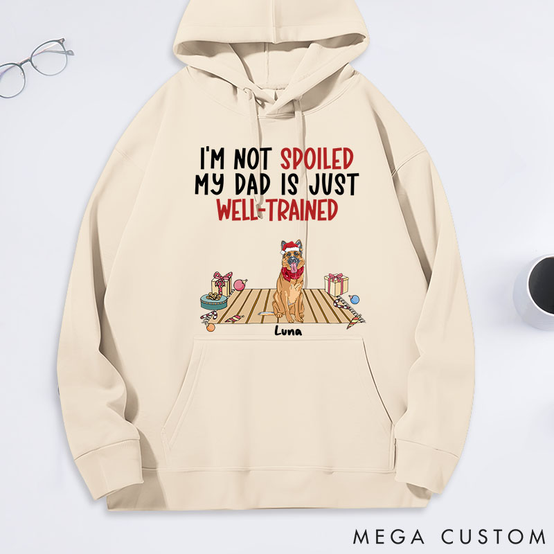 Personalized Dog Lover well Trained Dad Classic Hoodies