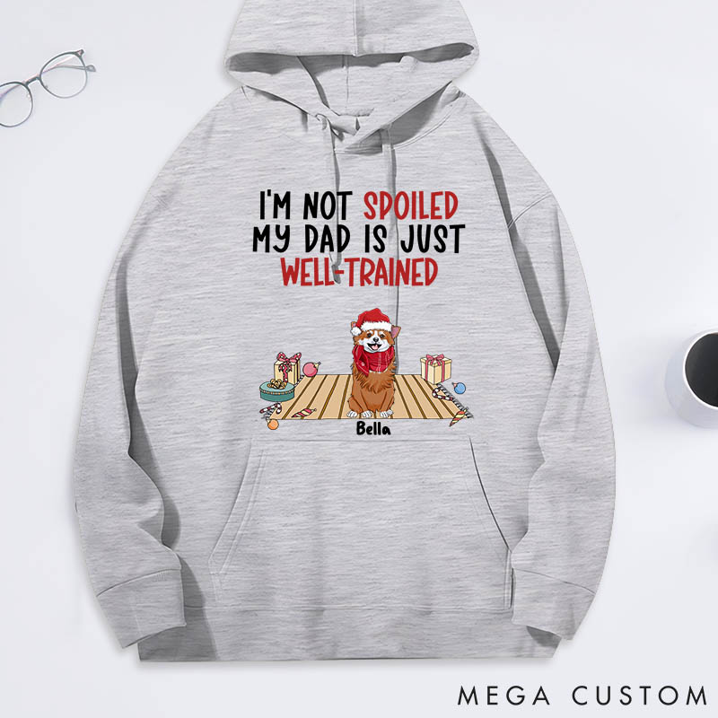 Personalized Dog Lover well Trained Dad Classic Hoodies