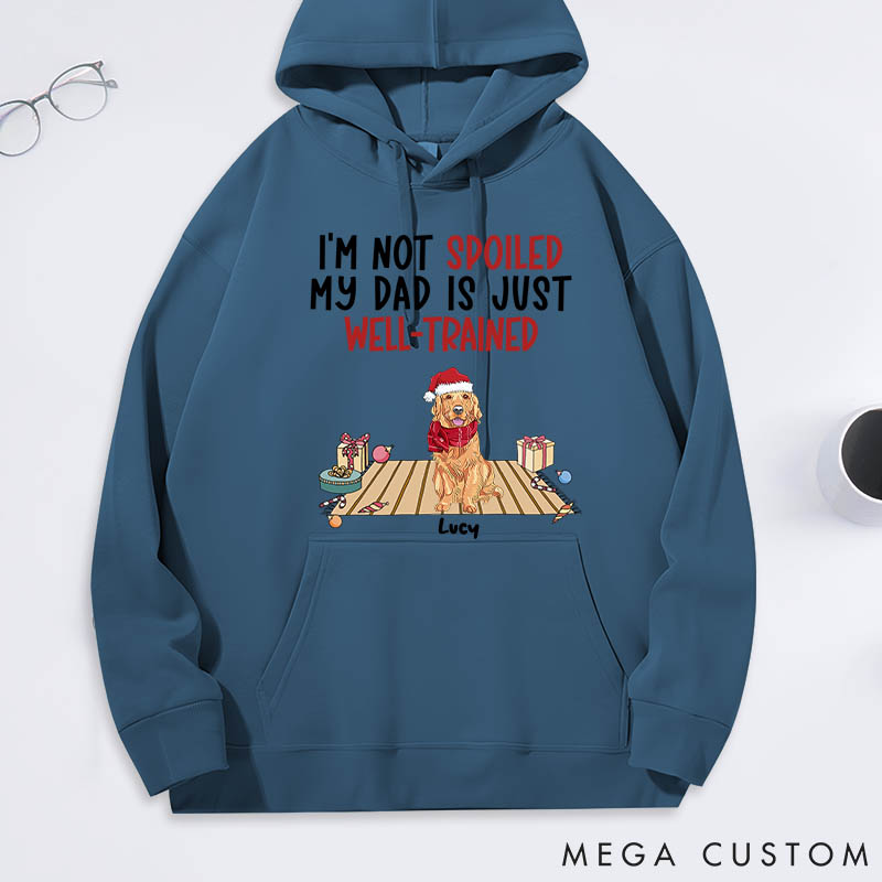 Personalized Dog Lover well Trained Dad Classic Hoodies