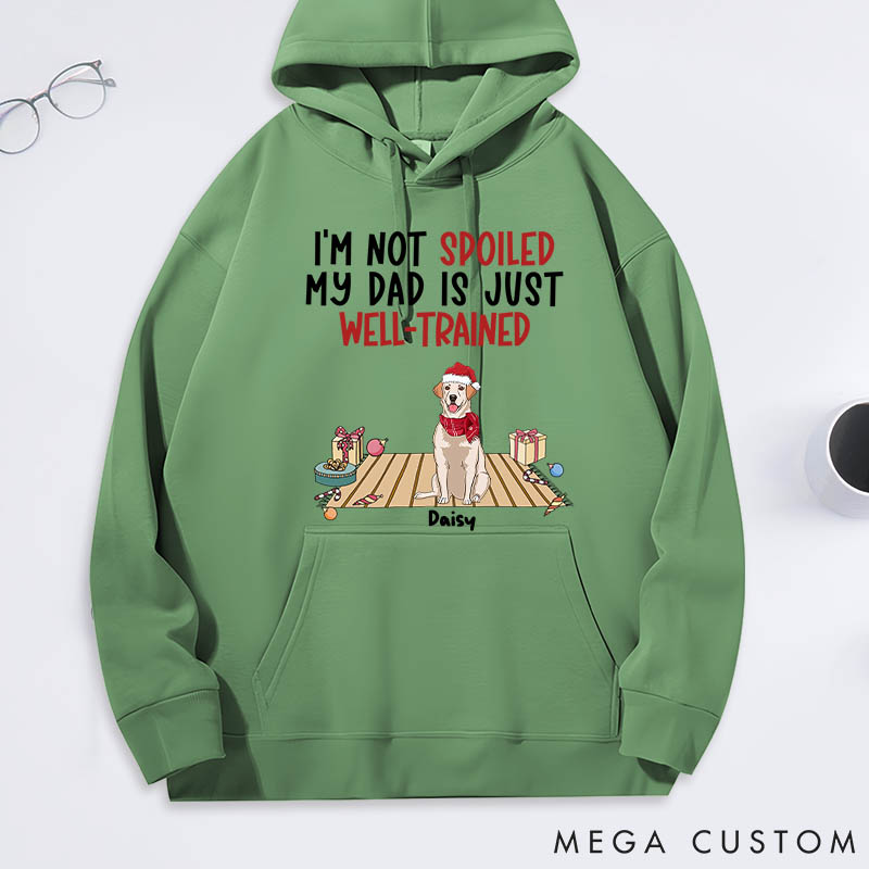 Personalized Dog Lover well Trained Dad Classic Hoodies