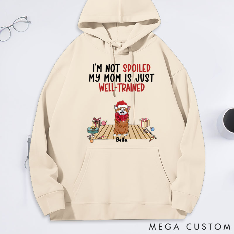 Personalized Dog Lover well Trained Mom Classic Hoodies