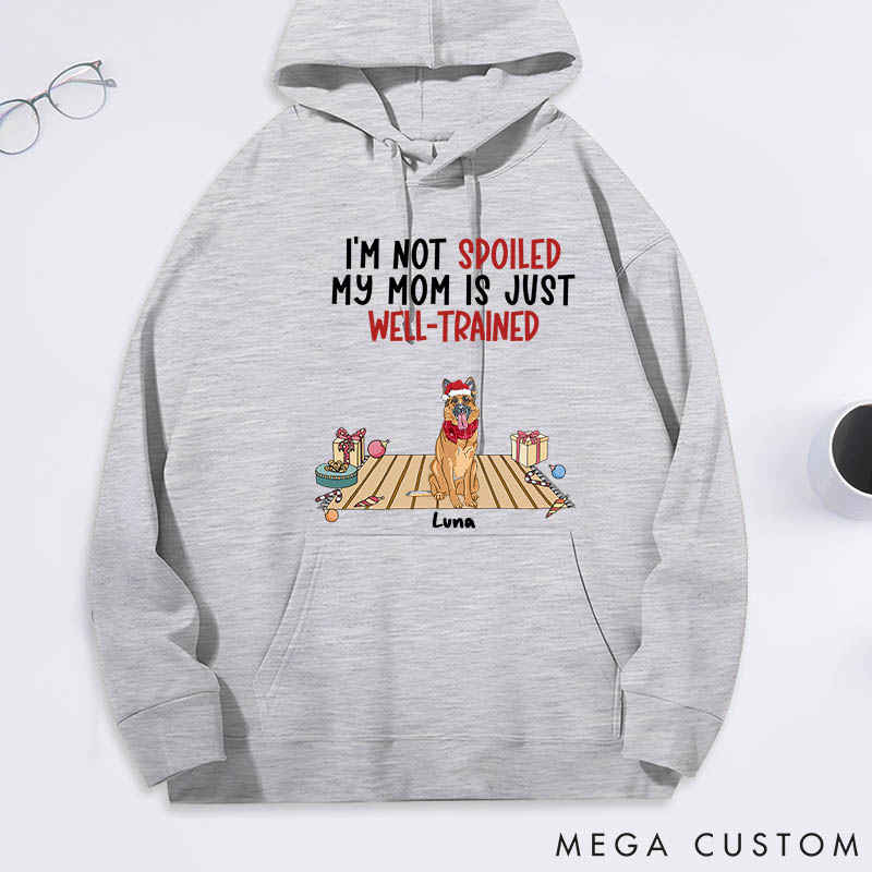 Personalized Dog Lover well Trained Mom Classic Hoodies