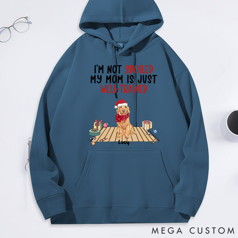 Personalized Dog Lover well Trained Mom Classic Hoodies