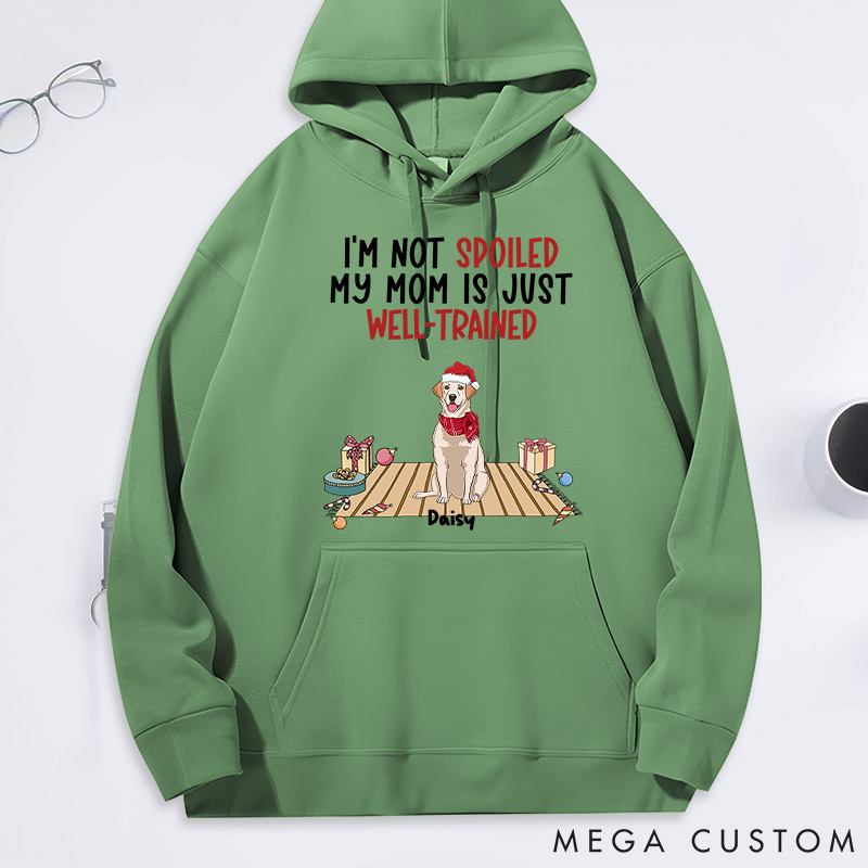 Personalized Dog Lover well Trained Mom Classic Hoodies