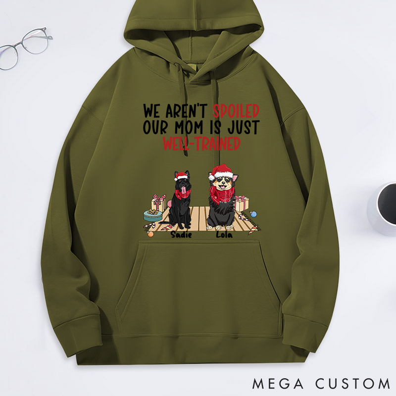 Personalized Dog Lover well Trained Mom Classic Hoodies