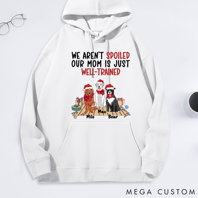 Personalized Dog Lover well Trained Mom Classic Hoodies