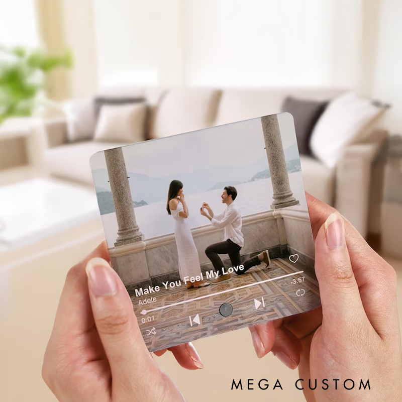 Personalized Fridge Magnet Your Photo & Favorite Song and Plays Custom Music Fridge Magnet and Custom Photo Collage Fridge Magnets