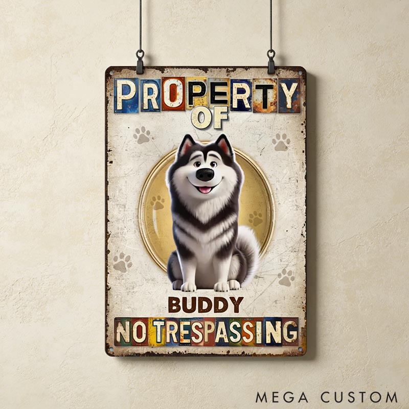 Personalized Fur Kids Run the House Metal Sign Gifts for Pet Lover for Dog Lover